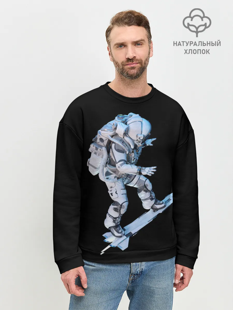 Мужской свитшот базовый / Космонавт