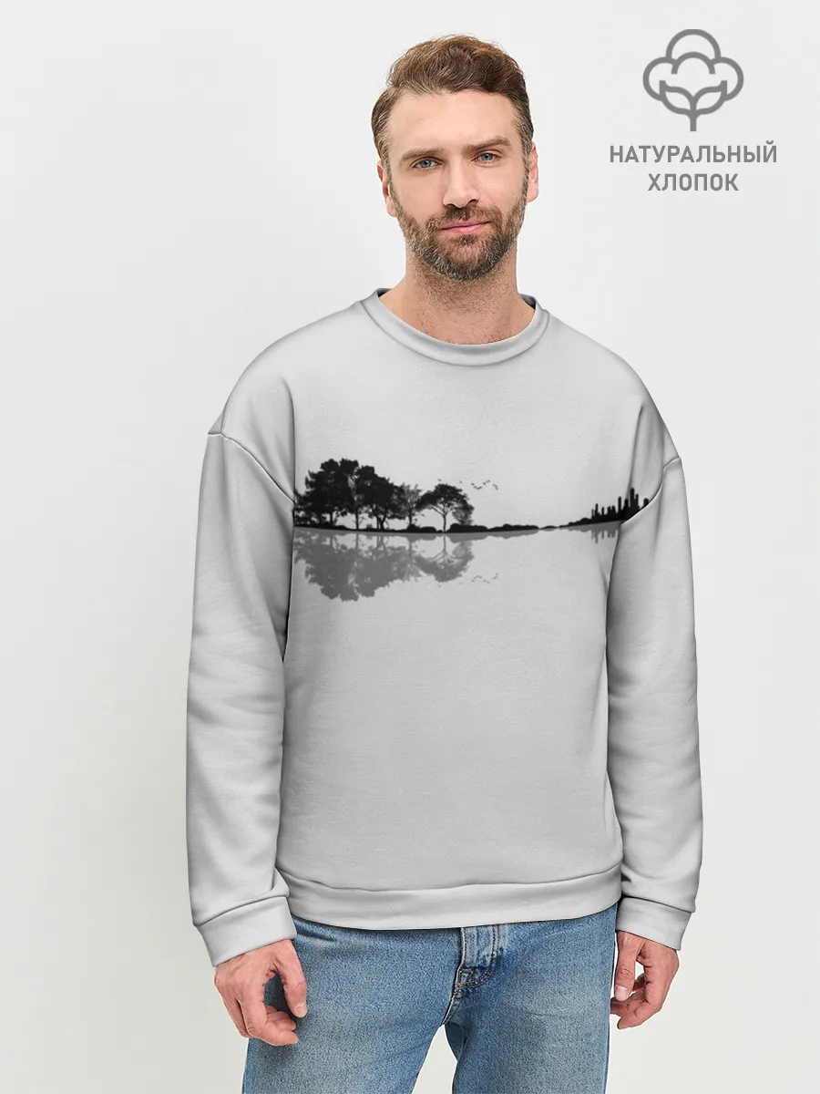 Мужской свитшот базовый / Nature Guitar