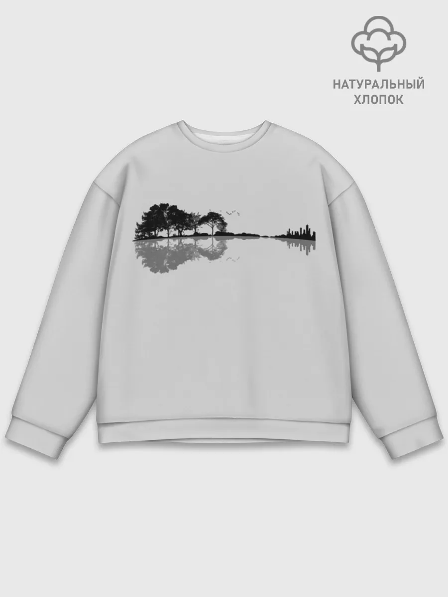 Мужской свитшот базовый / Nature Guitar