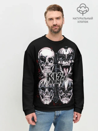 Мужской свитшот базовый / Kiss