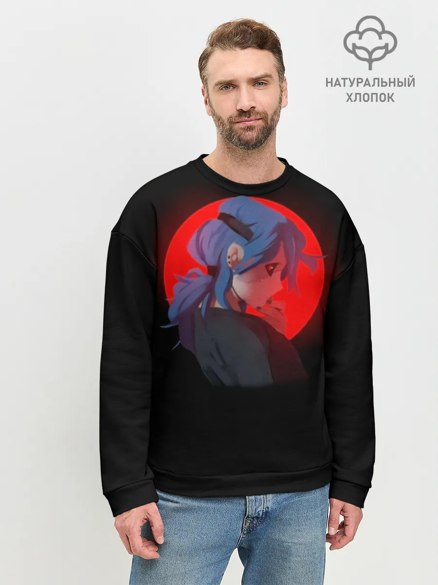 Мужской свитшот базовый / Sally face на закате