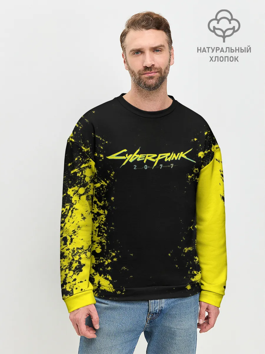 Мужской свитшот базовый / CYBERPUNK 2077