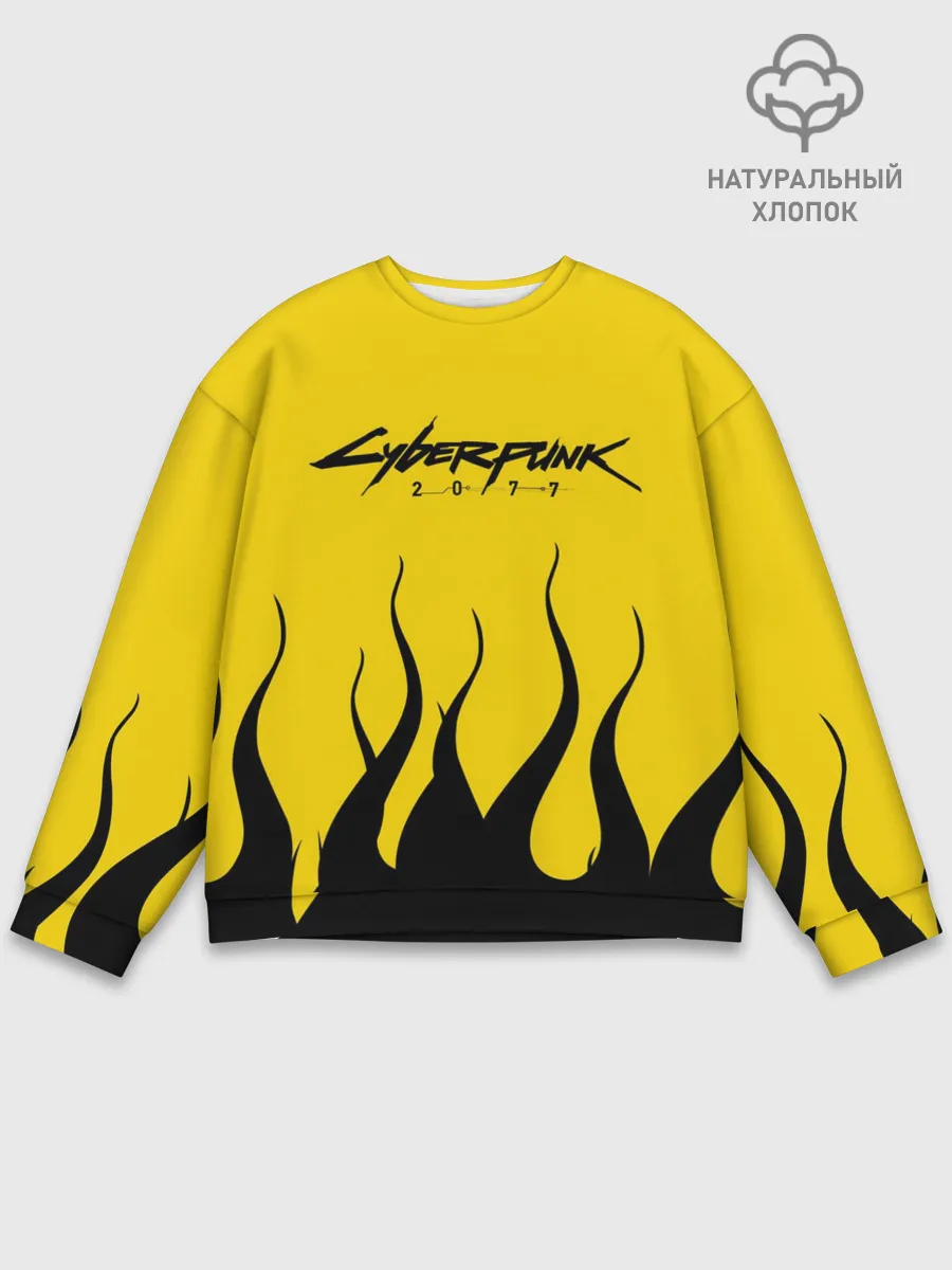 Мужской свитшот базовый / CYBERPUNK 2077
