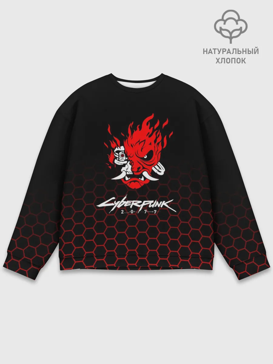 Мужской свитшот базовый / CYBERPUNK 2077