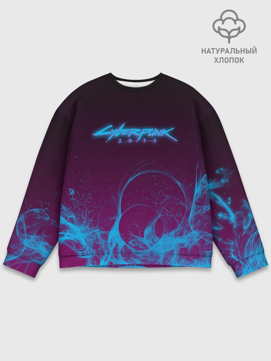 Мужской свитшот базовый / CYBERPUNK 2077