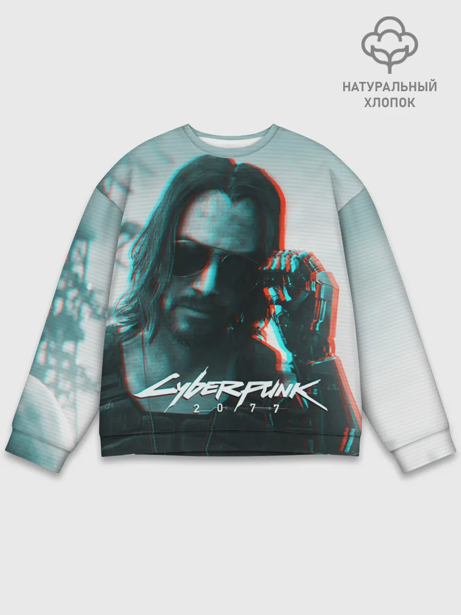 Мужской свитшот базовый / Cyberpunk 2077