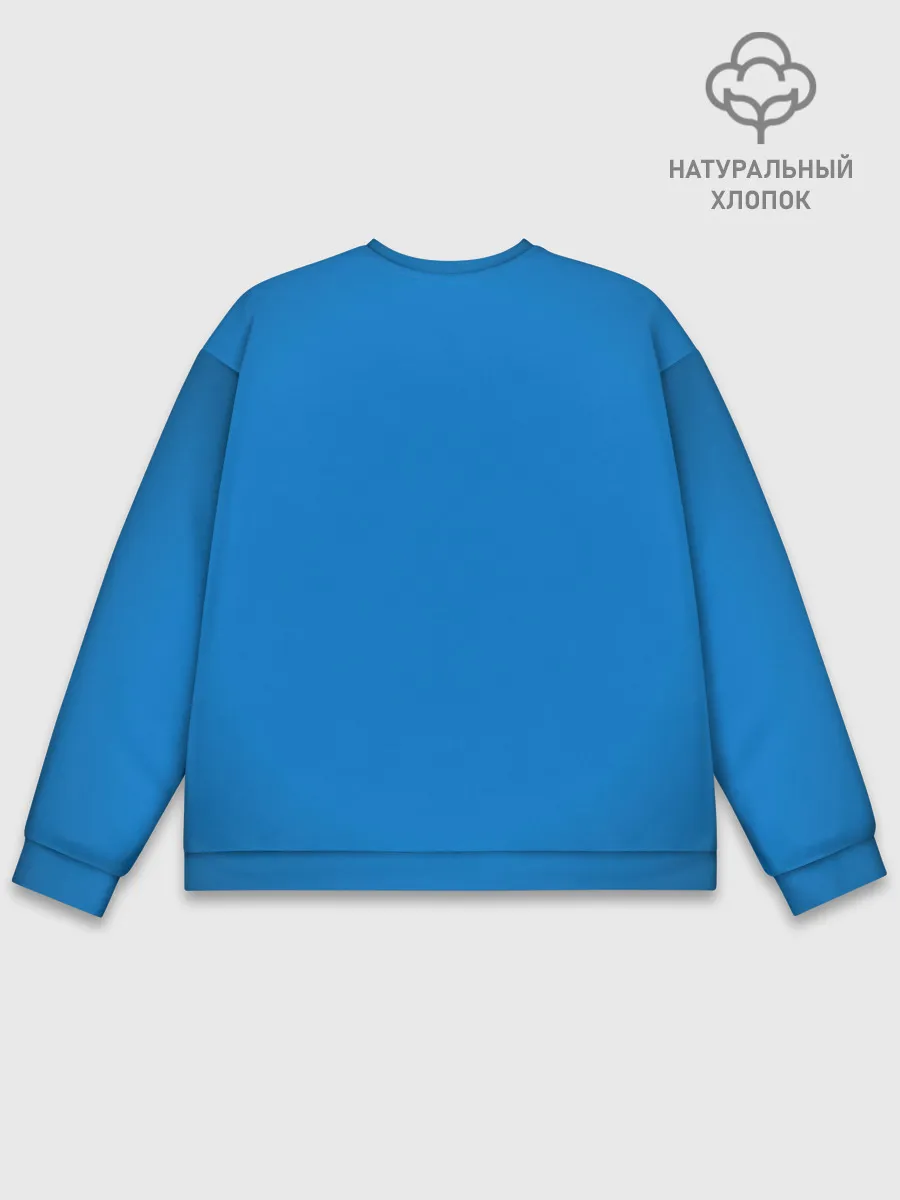 Мужской свитшот базовый / Луффи - Чё??!!