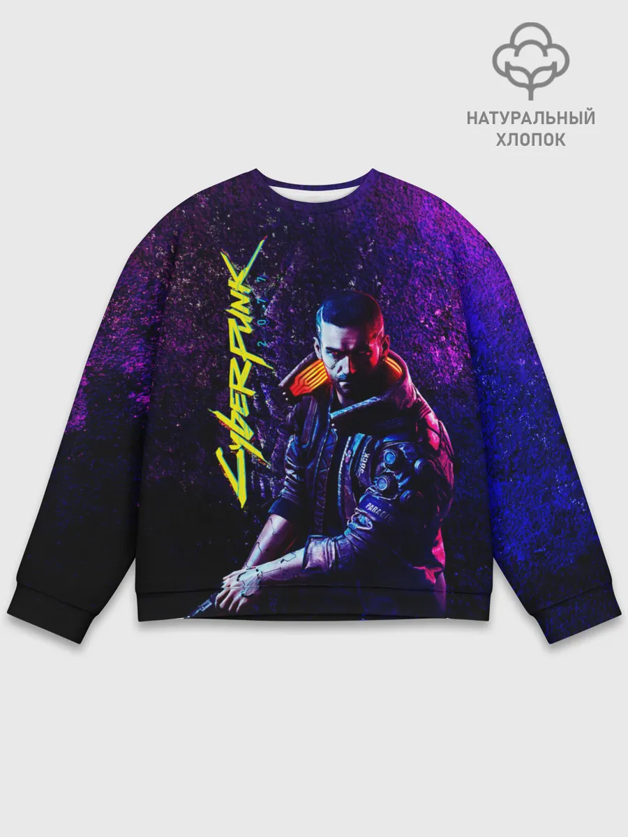 Мужской свитшот базовый / Cyberpunk 2077