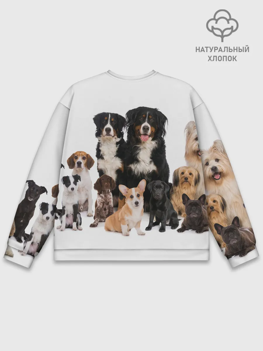 Мужской свитшот базовый / Породистые собаки