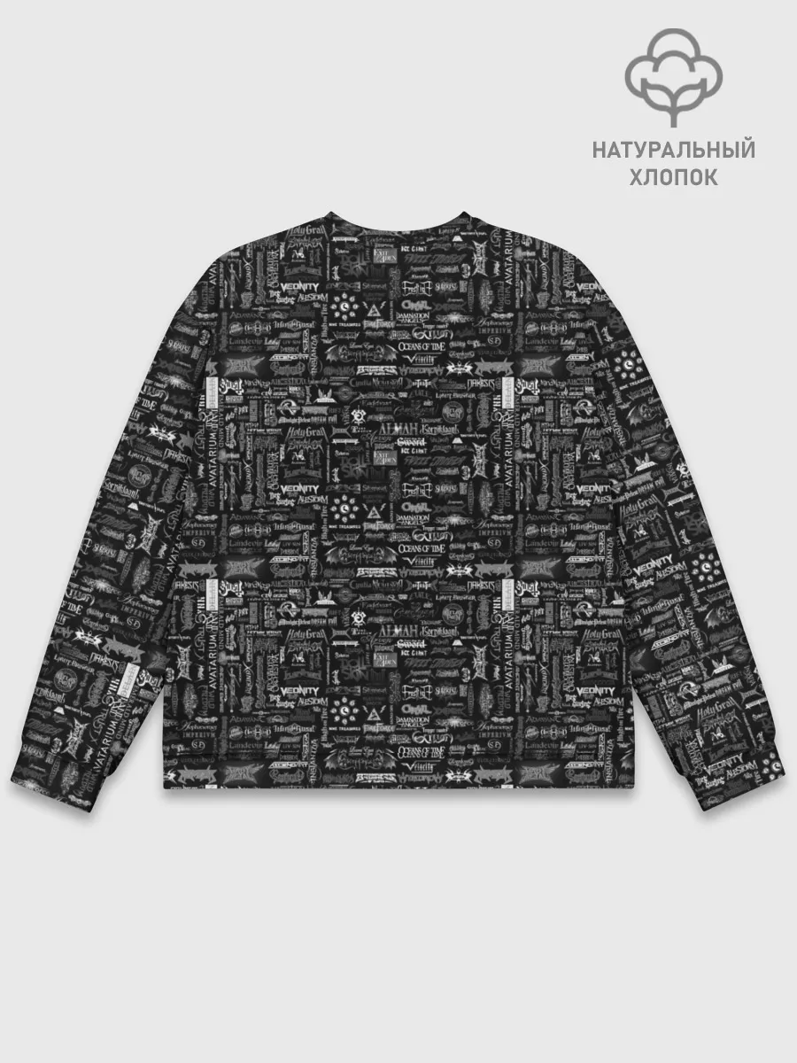 Мужской свитшот базовый / ЛОЛОТИПЫ РОК ГРУПП