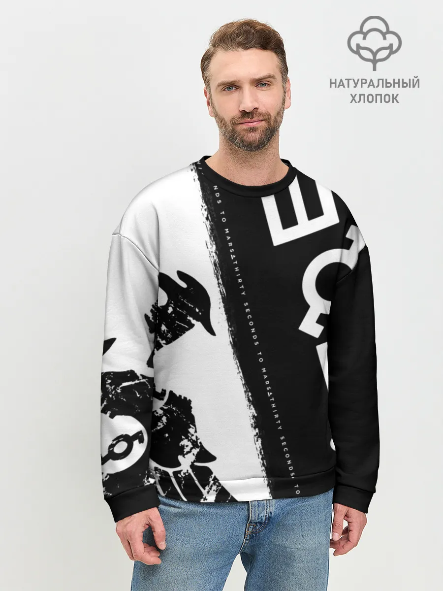 Мужской свитшот базовый / 30 Seconds to Mars