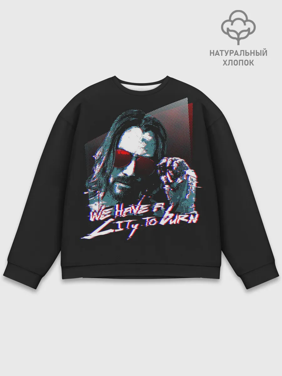 Мужской свитшот базовый / Cyberpunk 2077