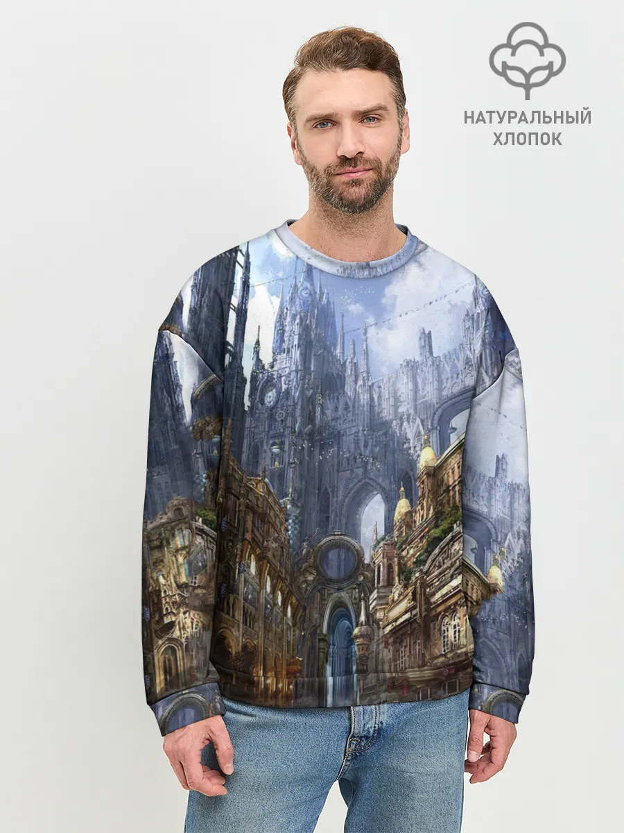 Мужской свитшот базовый / Древний город