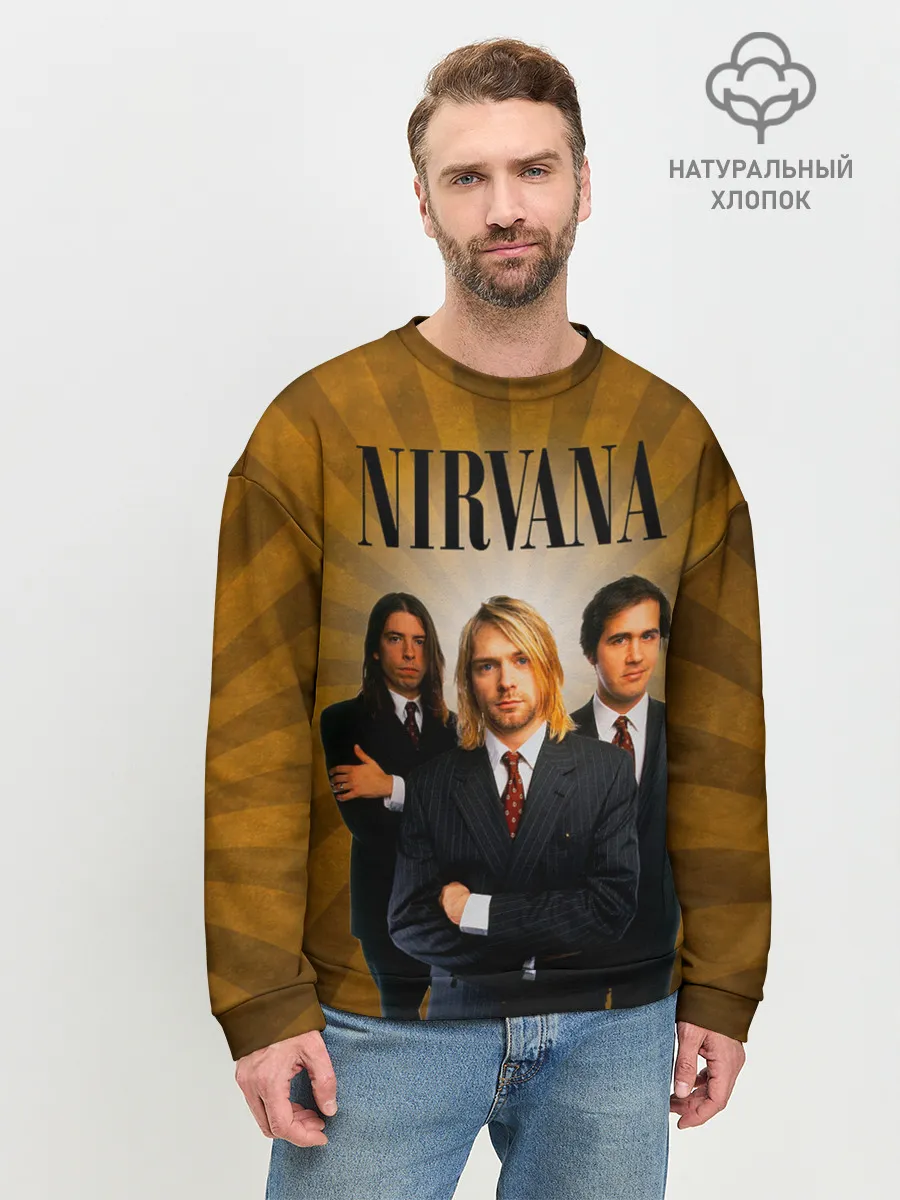 Мужской свитшот базовый / Nirvana