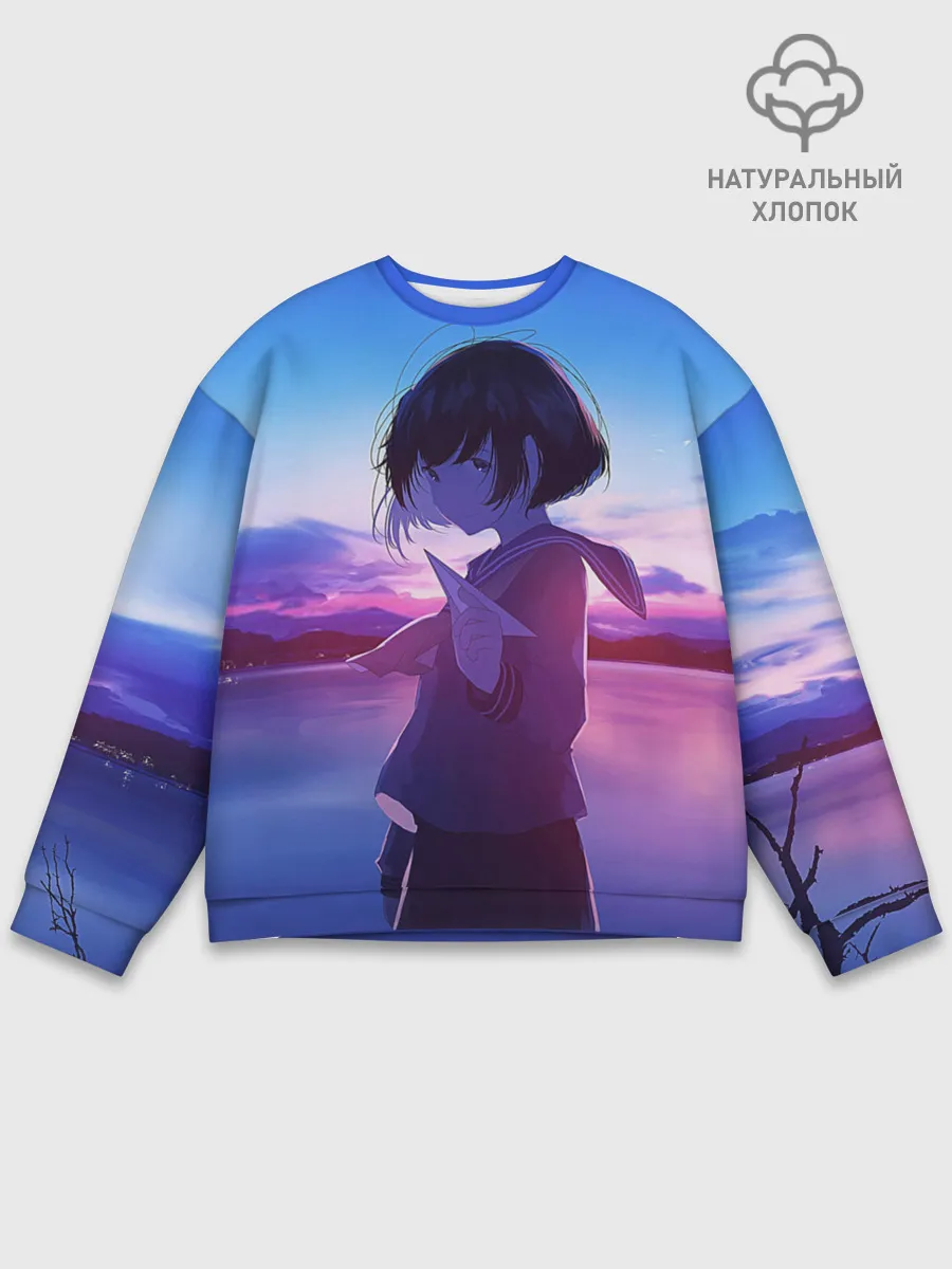 Мужской свитшот базовый / Anime Sunset