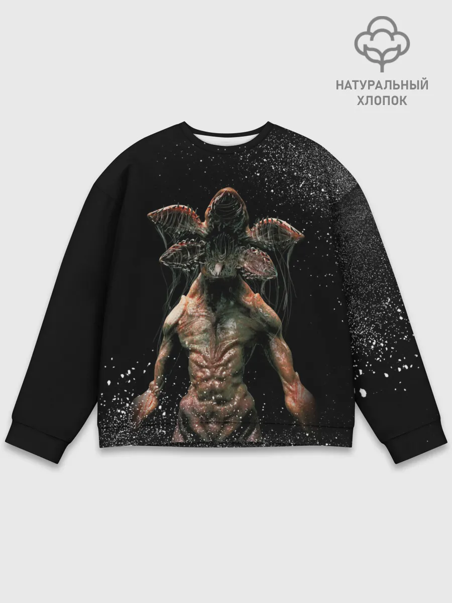 Мужской свитшот базовый / Stranger Things - Demogorgon