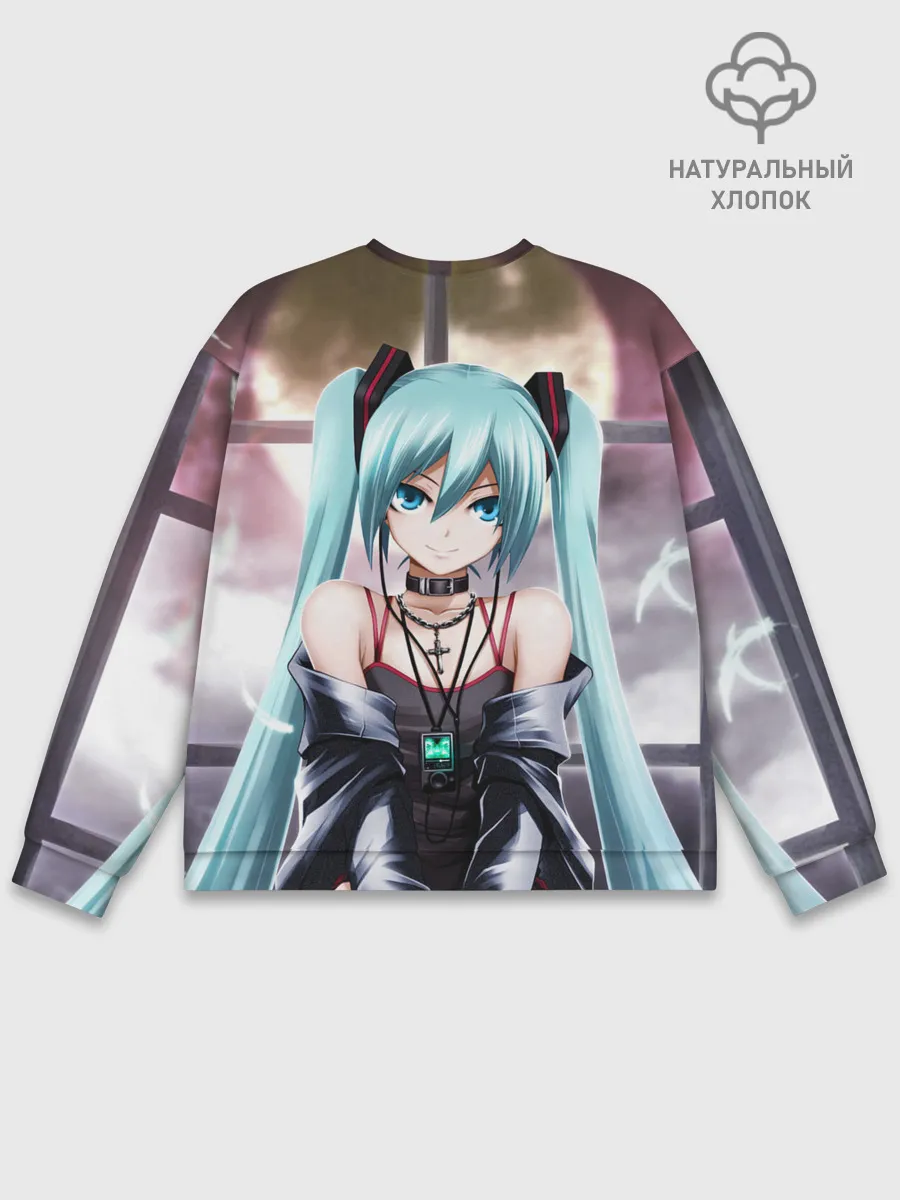 Мужской свитшот базовый / Мику Хацунэ