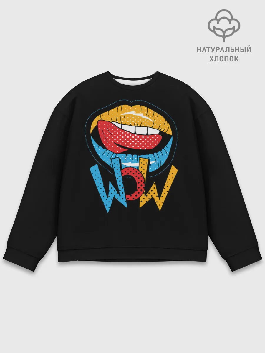 Мужской свитшот базовый / Wow