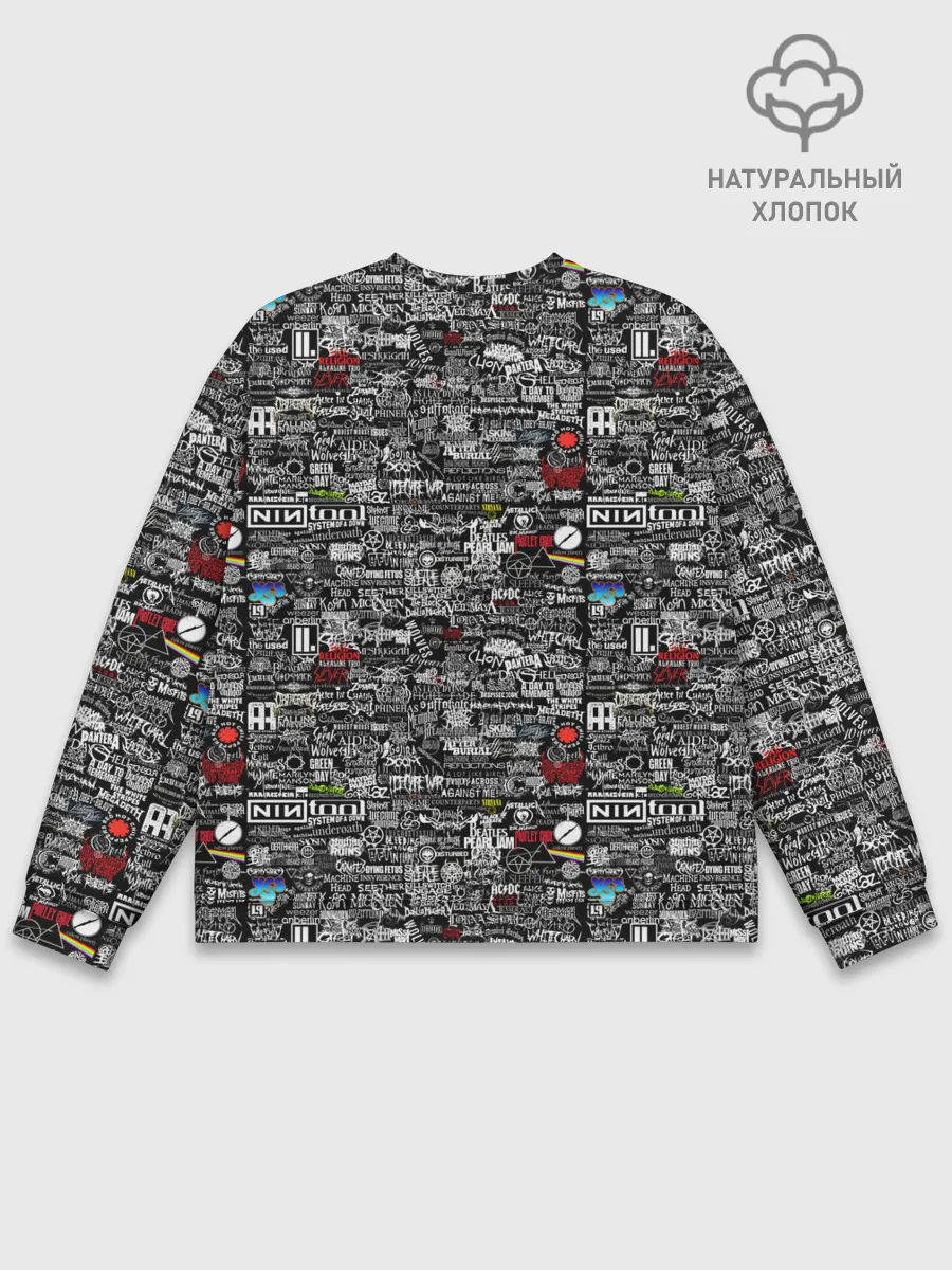 Мужской свитшот базовый / ЛОГОТИПЫ РОК ГРУПП