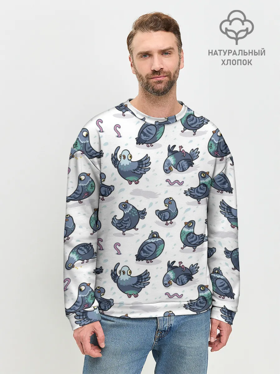 Мужской свитшот базовый / Голуби