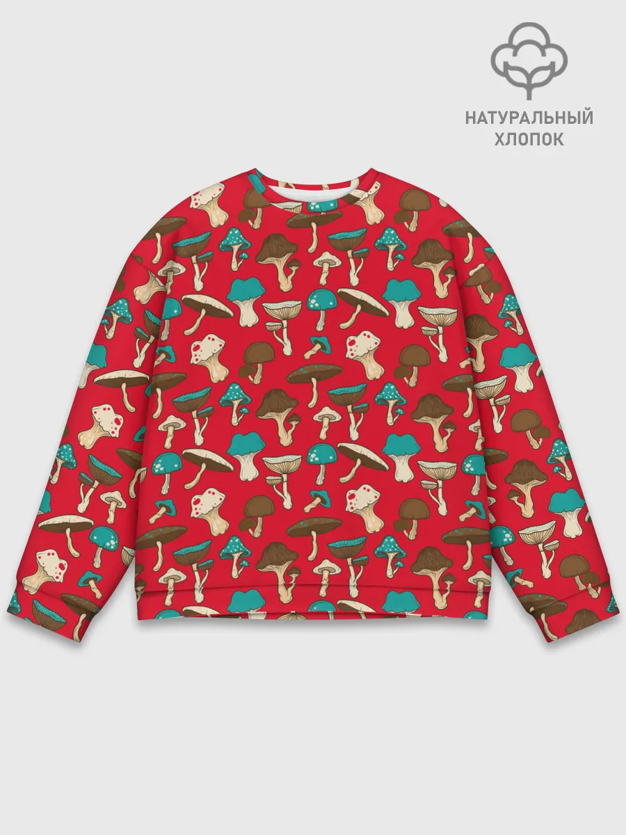 Мужской свитшот базовый / Грибы