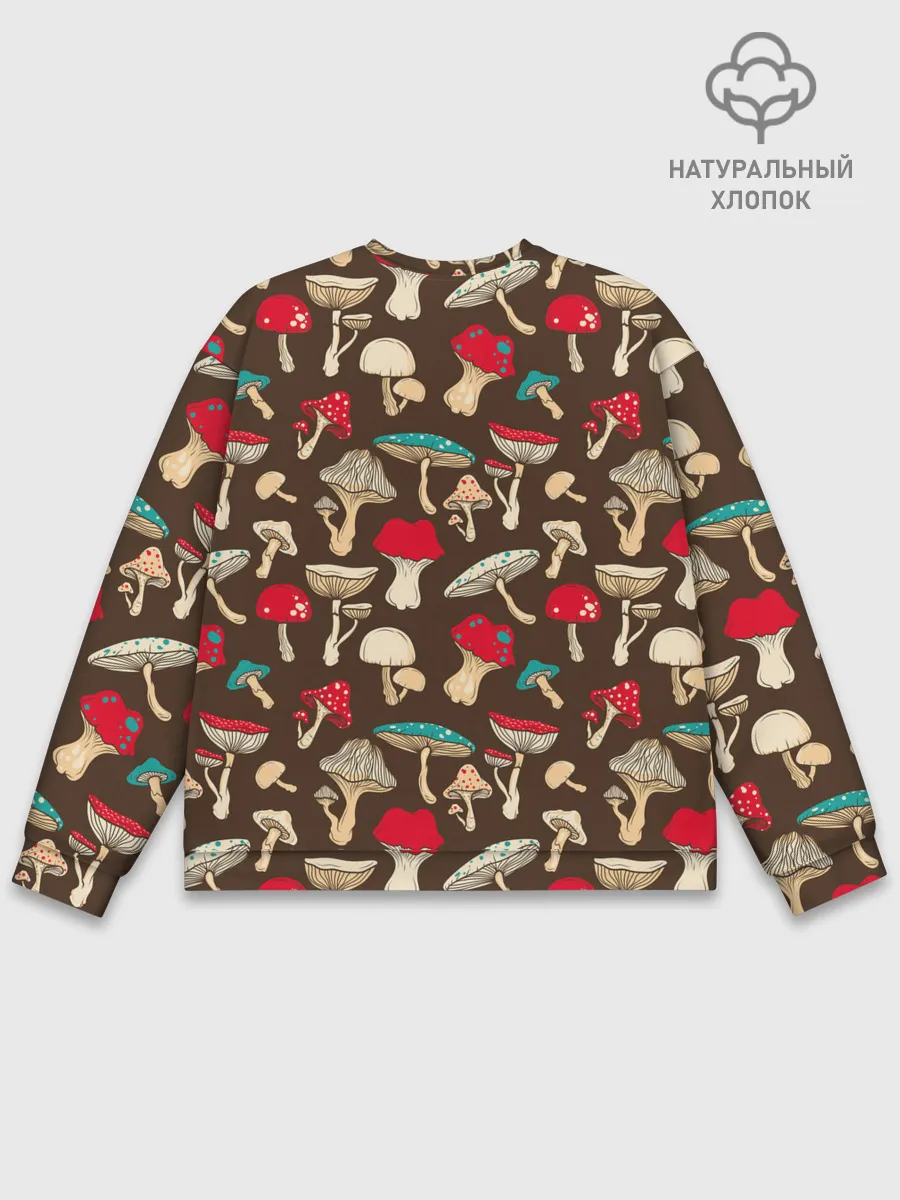 Мужской свитшот базовый / Грибы