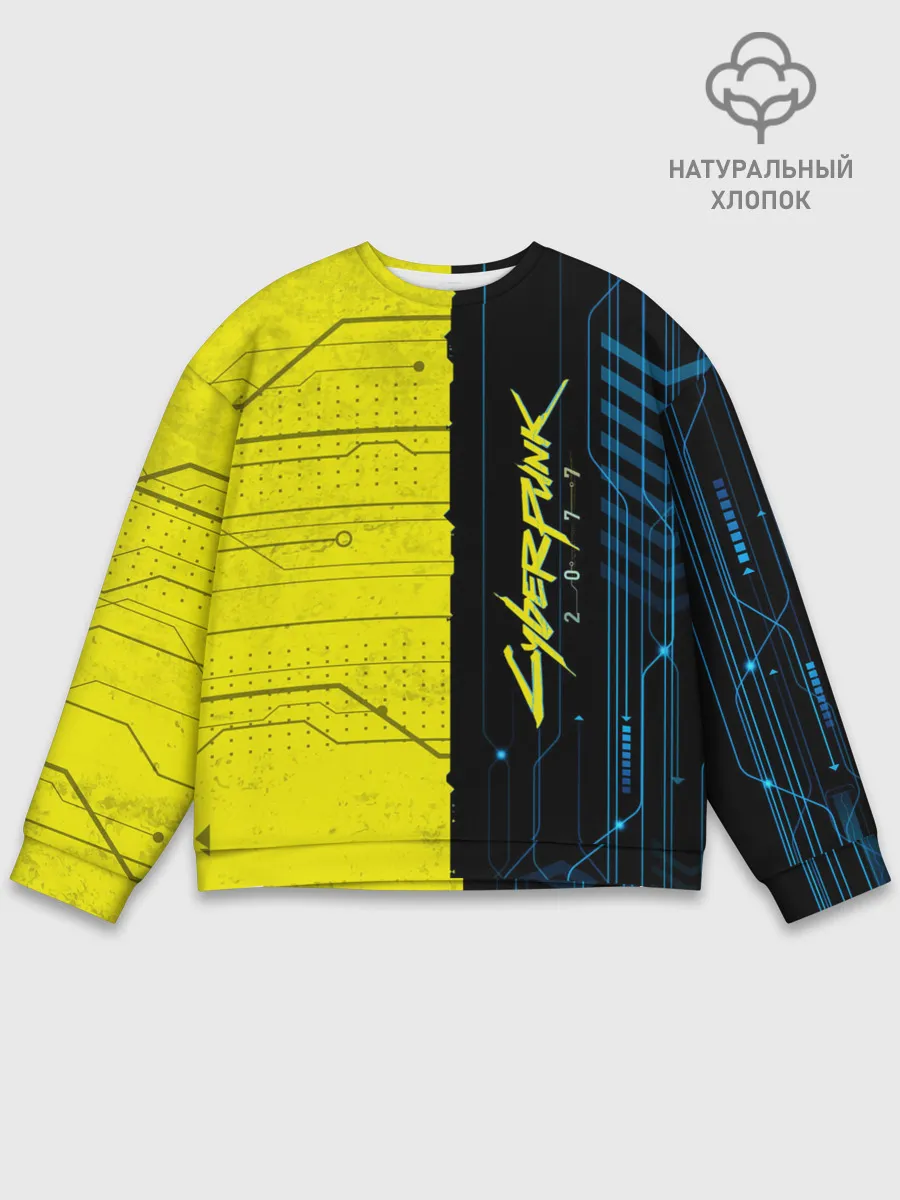 Мужской свитшот базовый / CYBERPUNK 2077