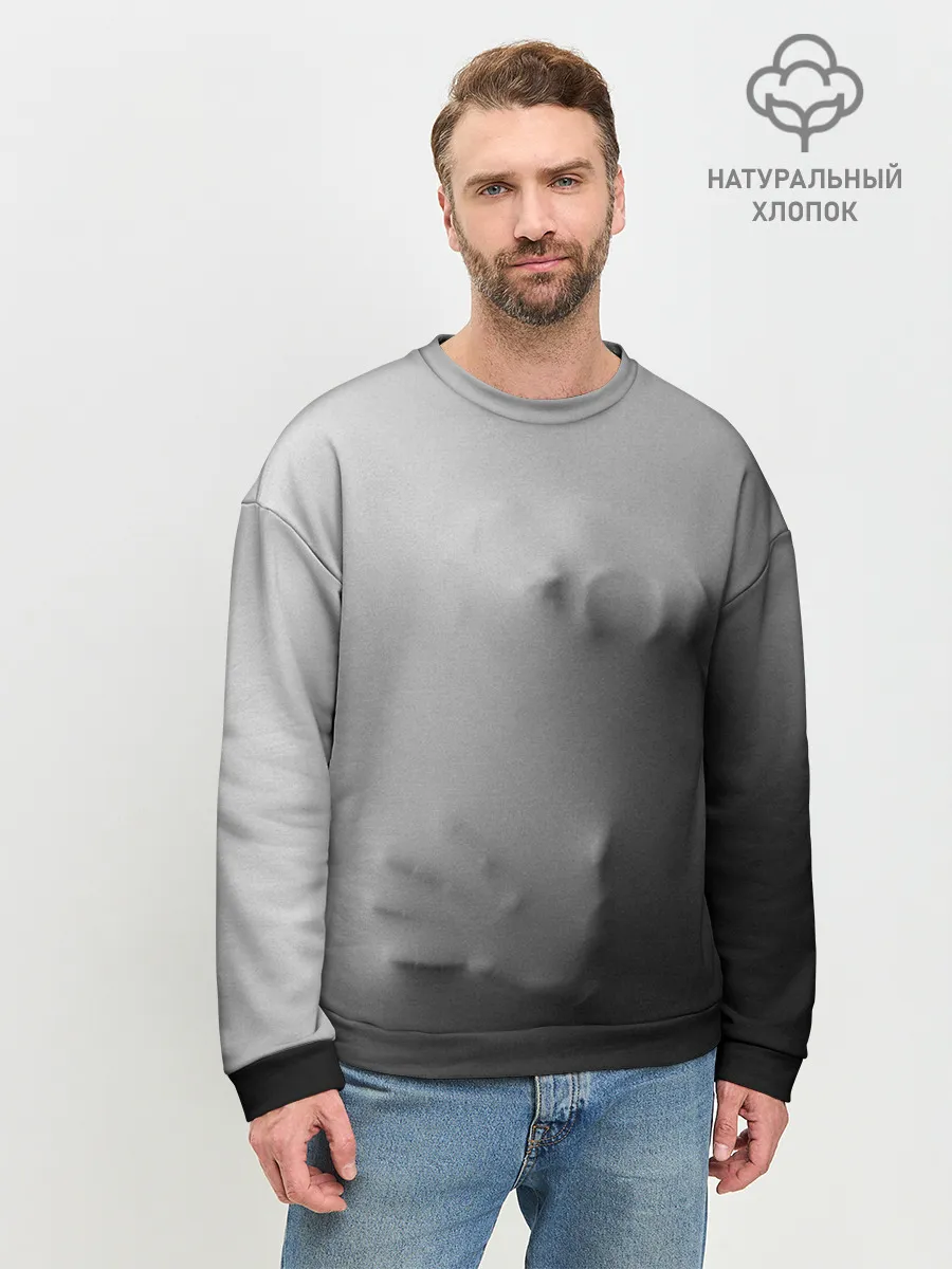 Мужской свитшот базовый / Кричащее Лицо Внутри