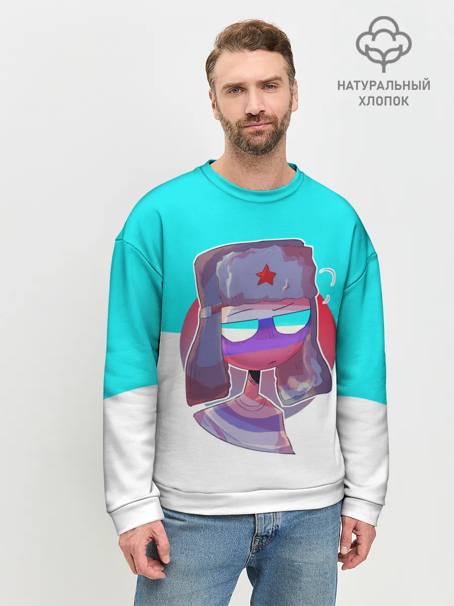 Мужской свитшот базовый / CountryHumans - Россия