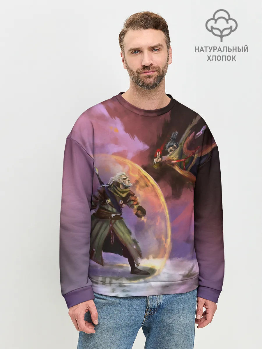 Мужской свитшот базовый / Ведьмак и Секиро
