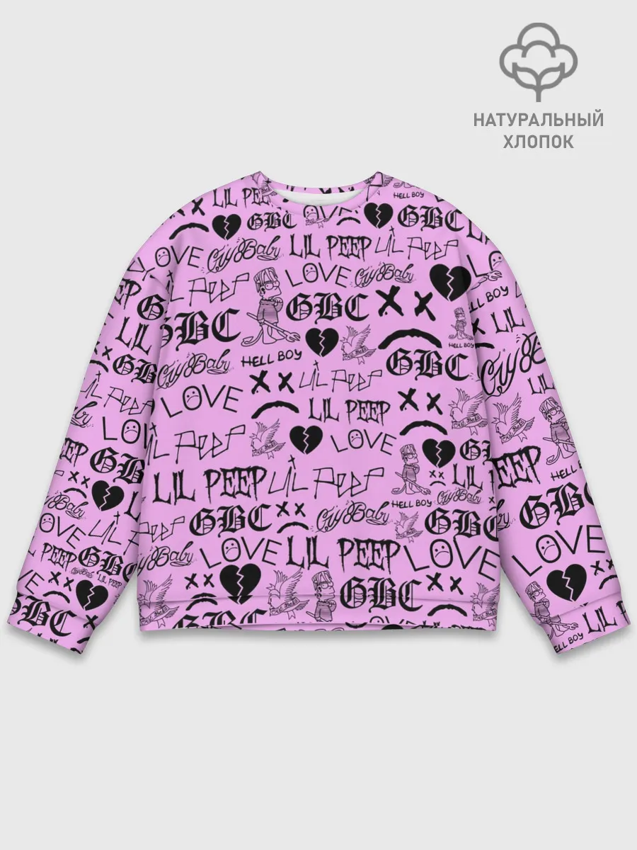 Мужской свитшот базовый / LIL PEEP LOGOBOMBING