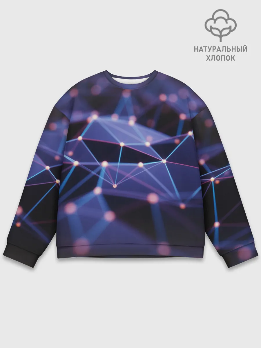 Мужской свитшот базовый / 3D блики