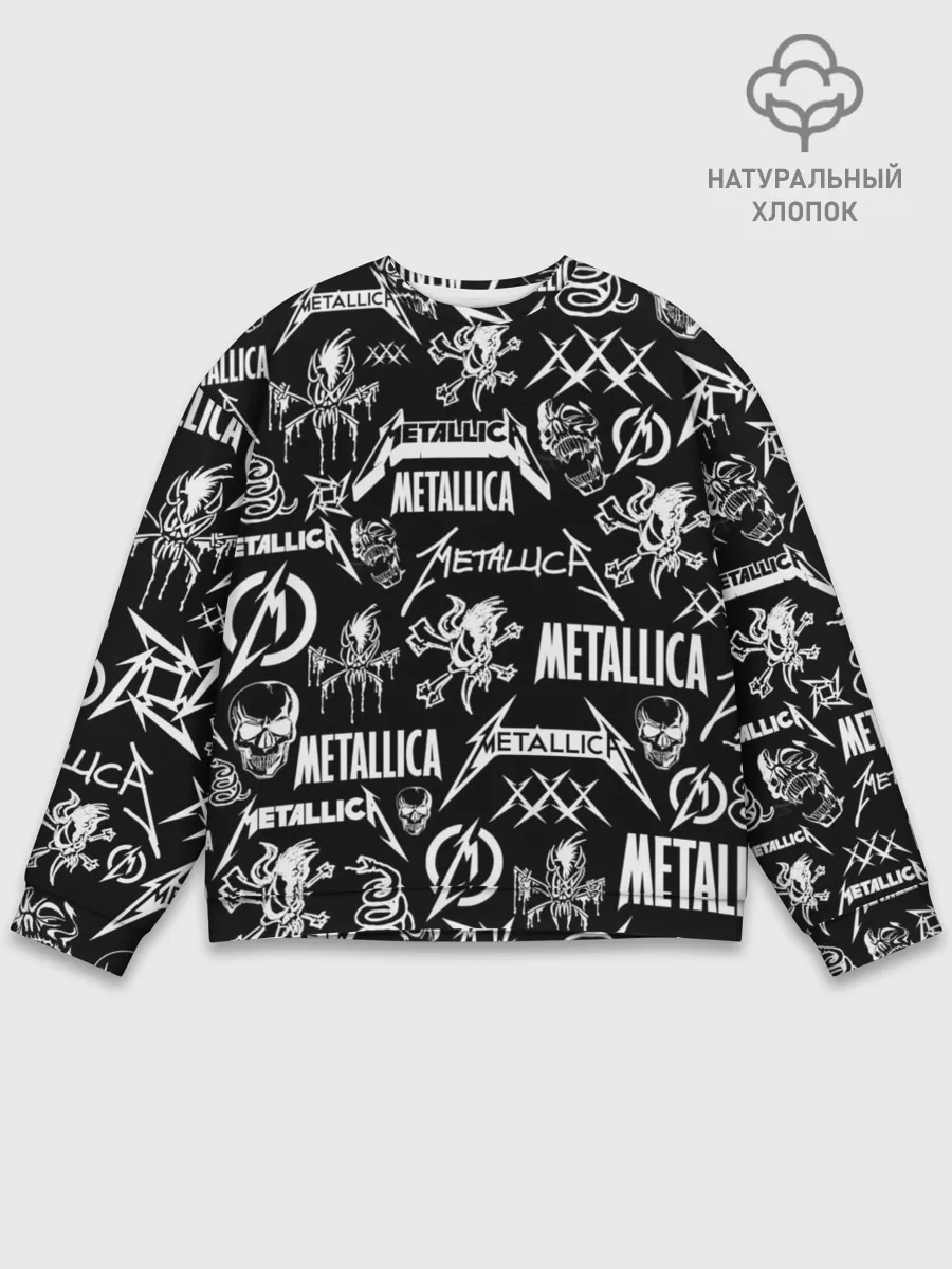 Мужской свитшот базовый / METALLICA LOGOBOMBING