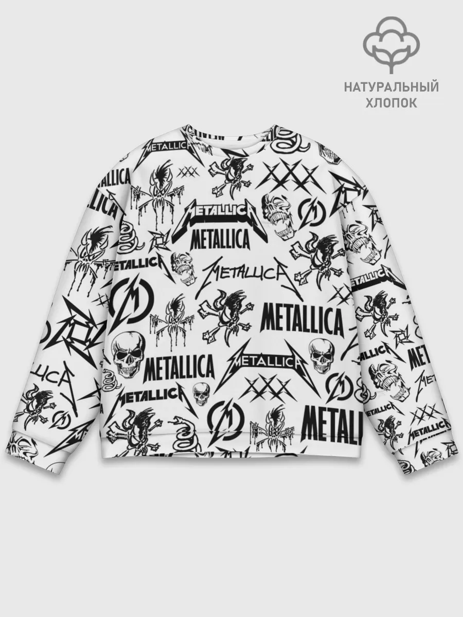 Мужской свитшот базовый / METALLICA LOGOBOMBING