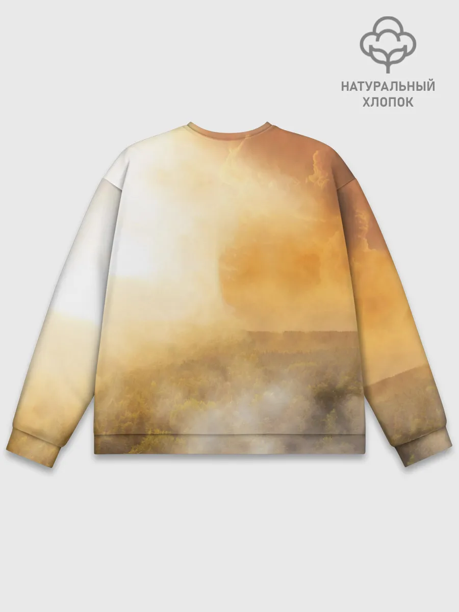 Мужской свитшот базовый / Лисичка в тумане