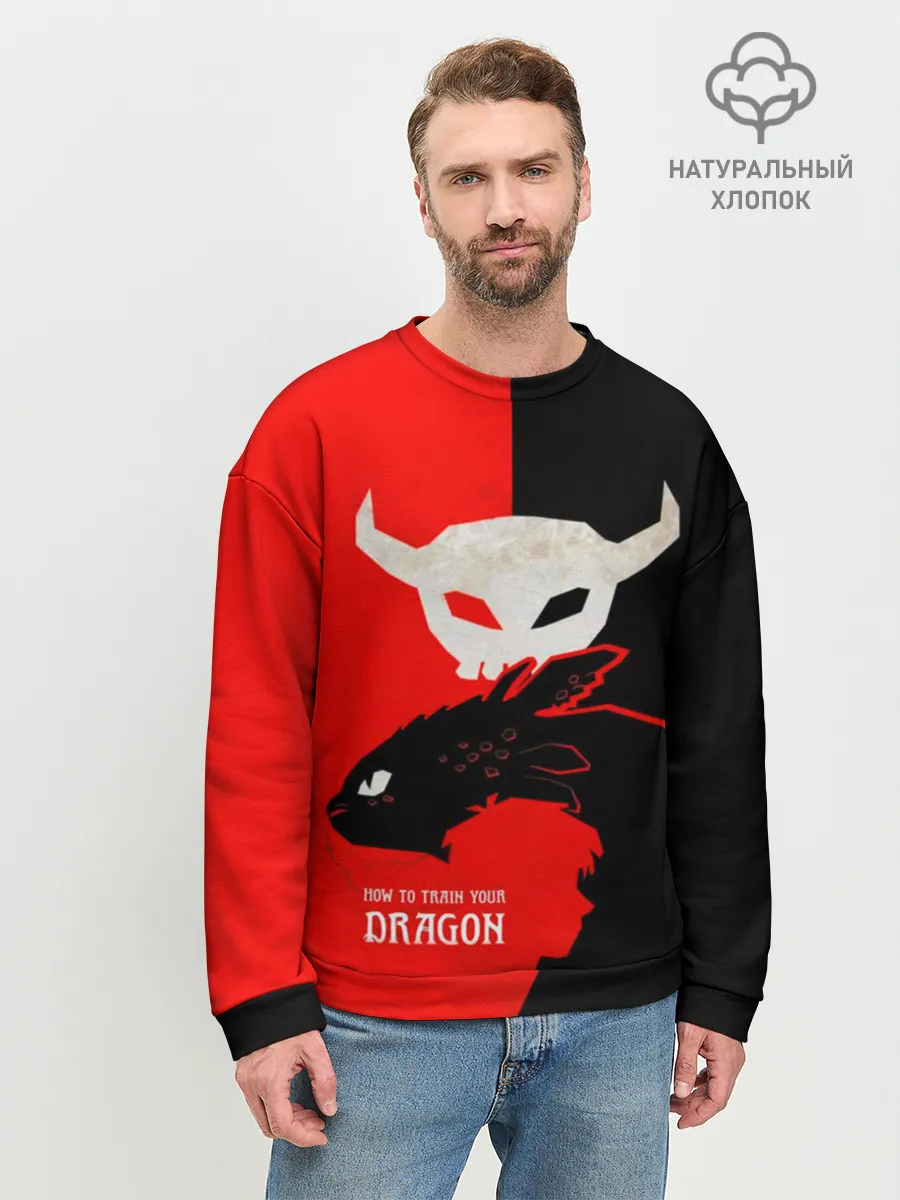 Мужской свитшот базовый / ночная фурия