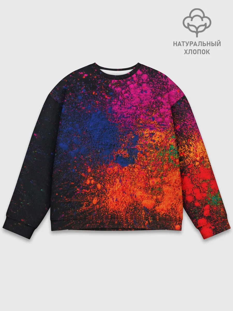 Мужской свитшот базовый / Брызги краски