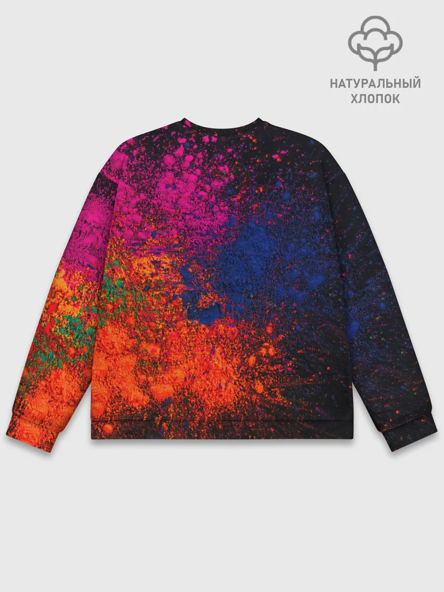 Мужской свитшот базовый / Брызги краски