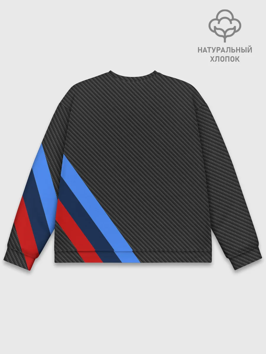 Мужской свитшот базовый / BMW КАРБОН