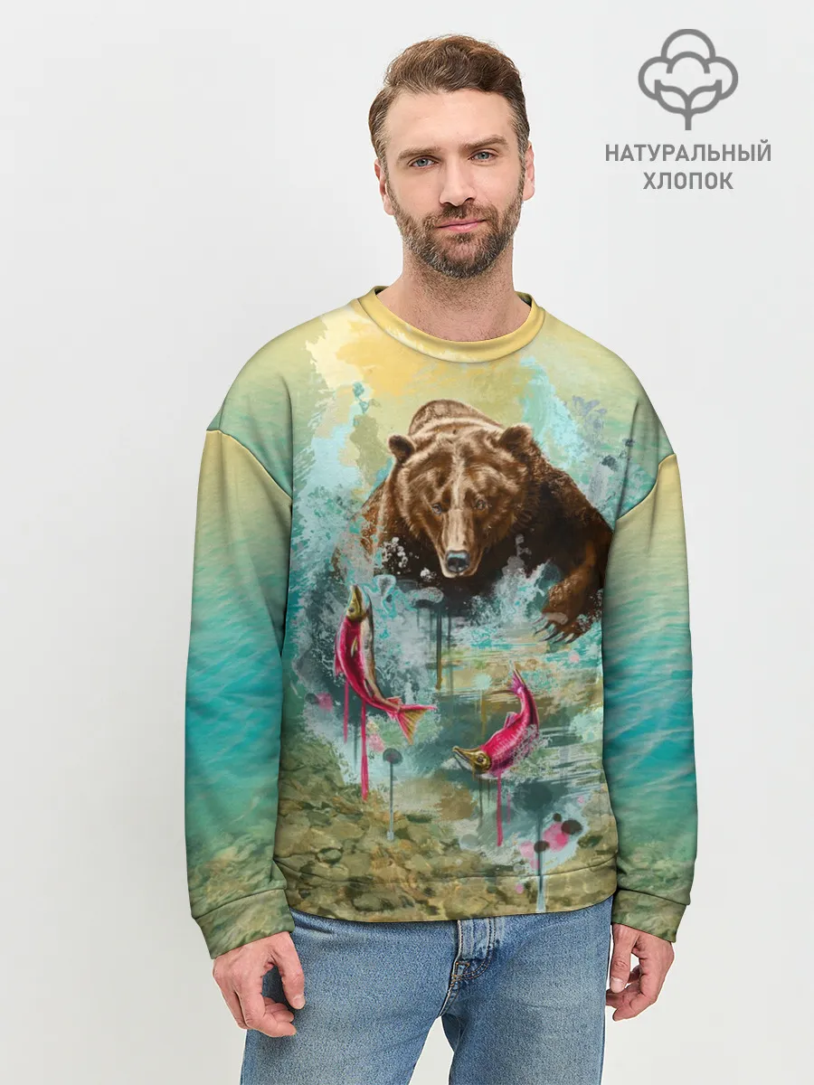 Мужской свитшот базовый / Рыбалка