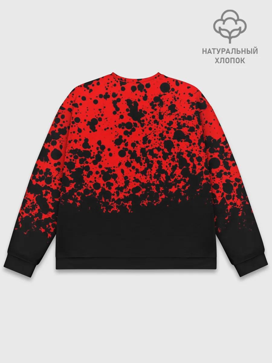 Мужской свитшот базовый / Overlord Skull red