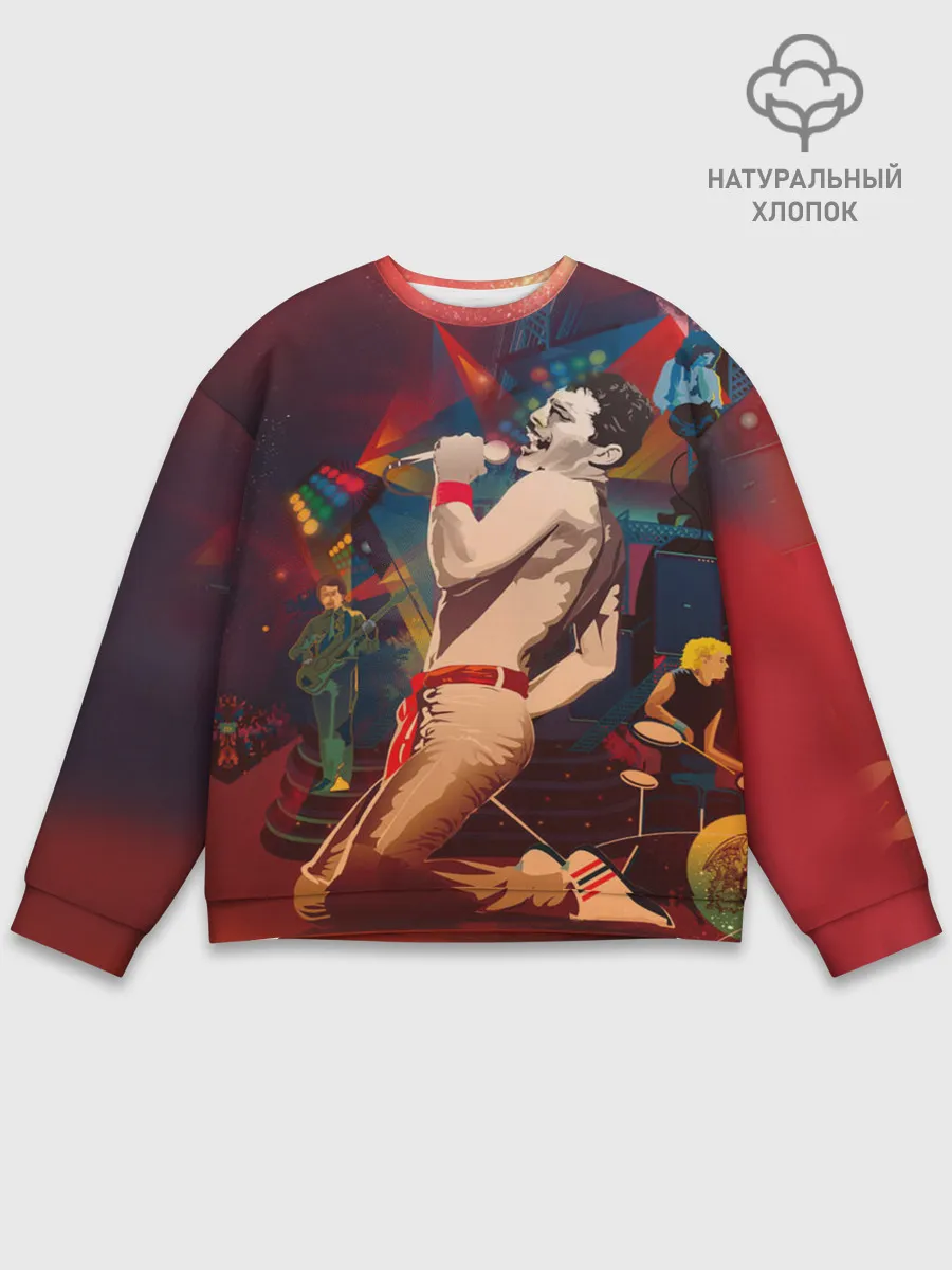 Мужской свитшот базовый / Фредди Меркьюри