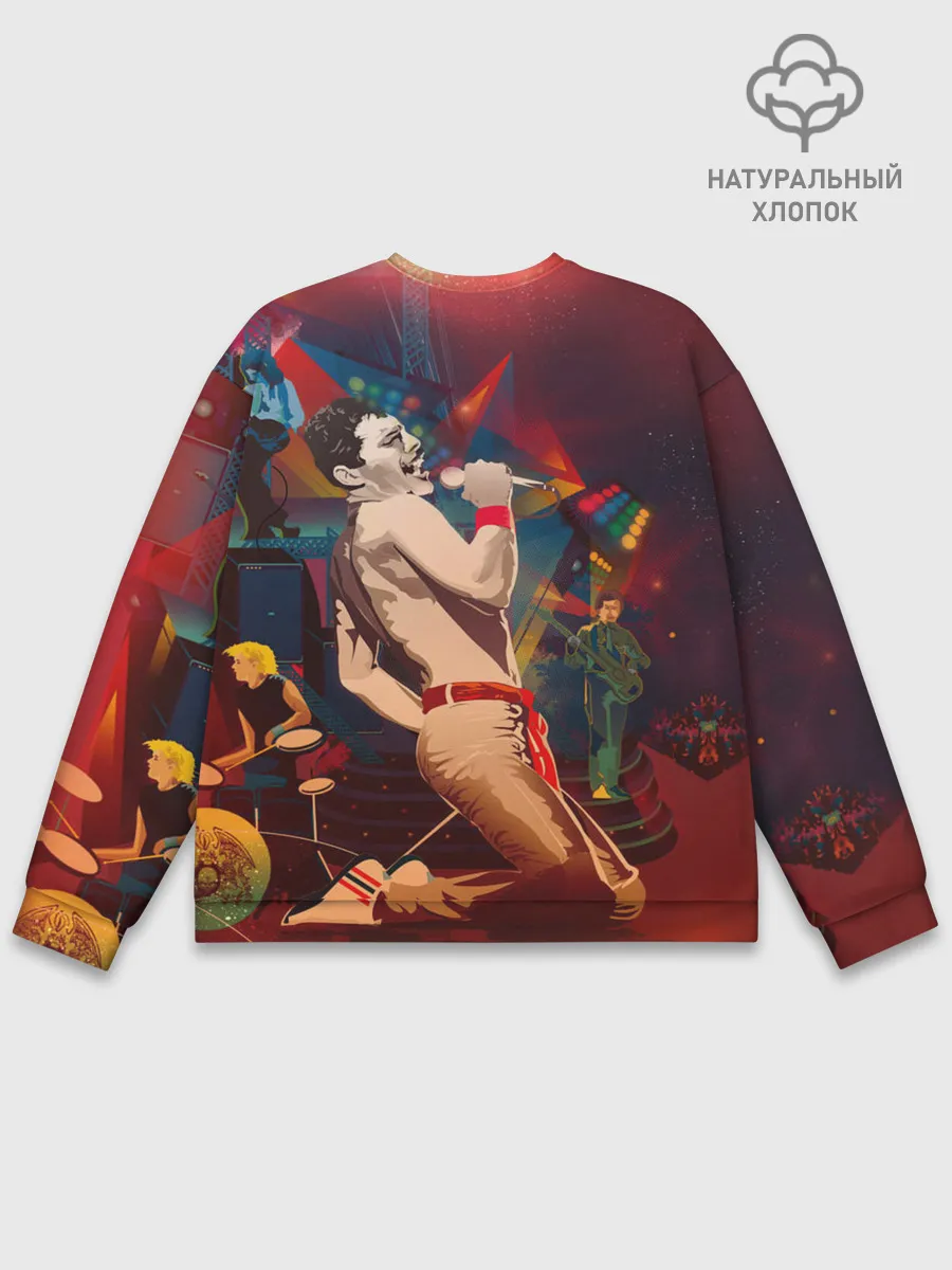 Мужской свитшот базовый / Фредди Меркьюри