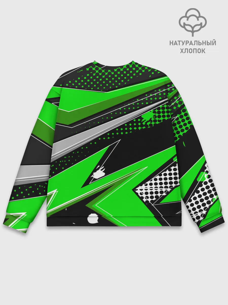 Мужской свитшот базовый / Зеленая краска