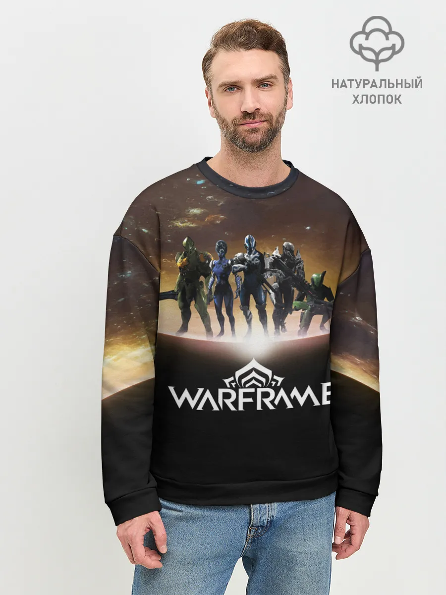Мужской свитшот базовый / WARFRAME Planet
