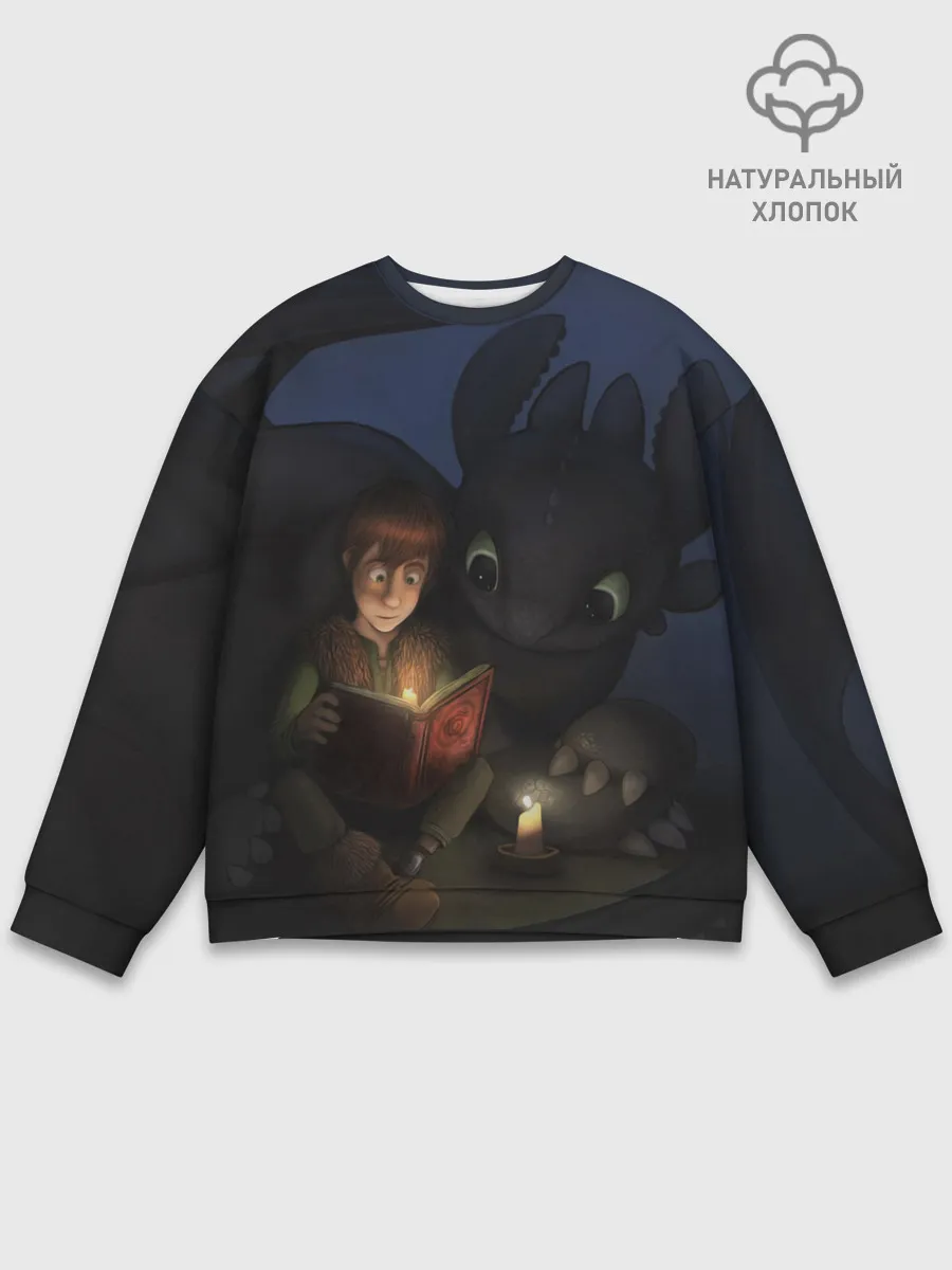 Мужской свитшот базовый / Как приручить дракона