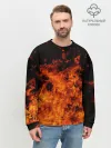 Мужской свитшот базовый / Огонь