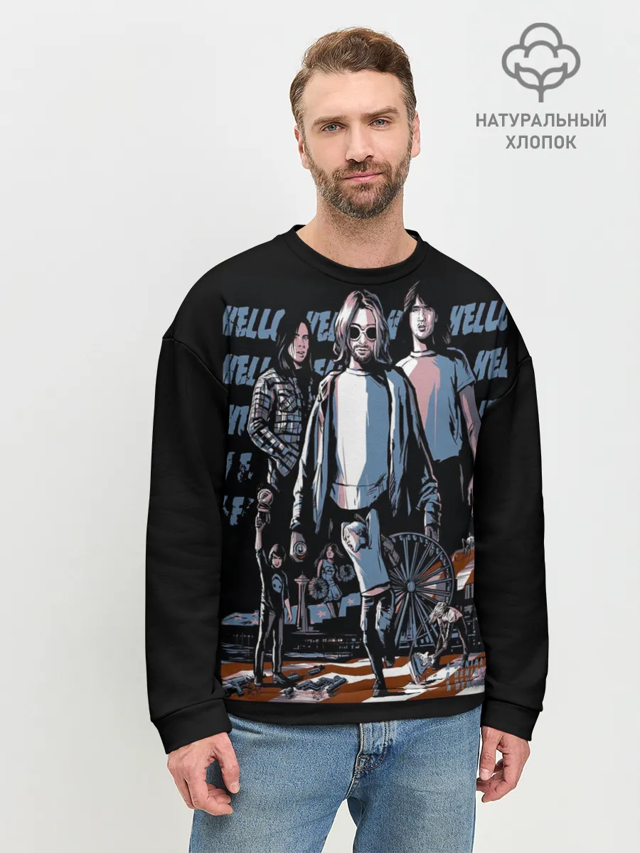 Мужской свитшот базовый / Nirvana