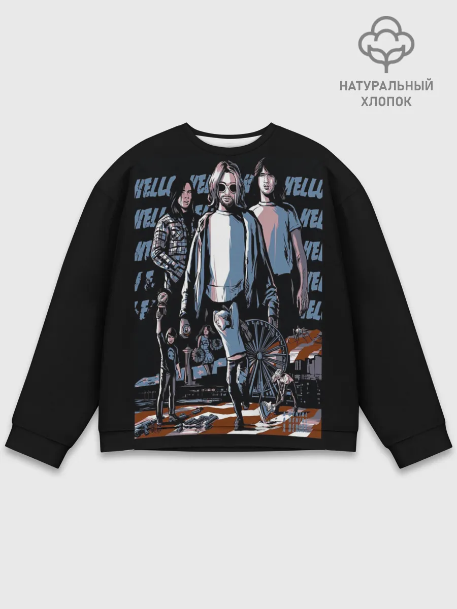 Мужской свитшот базовый / Nirvana