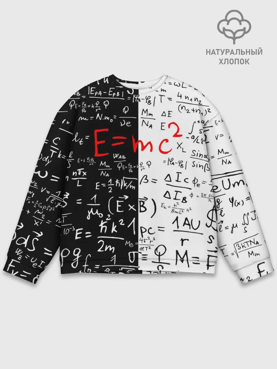 Мужской свитшот базовый / E=mc2